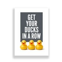 Bathroom Print | Get Your Ducks In A Row!