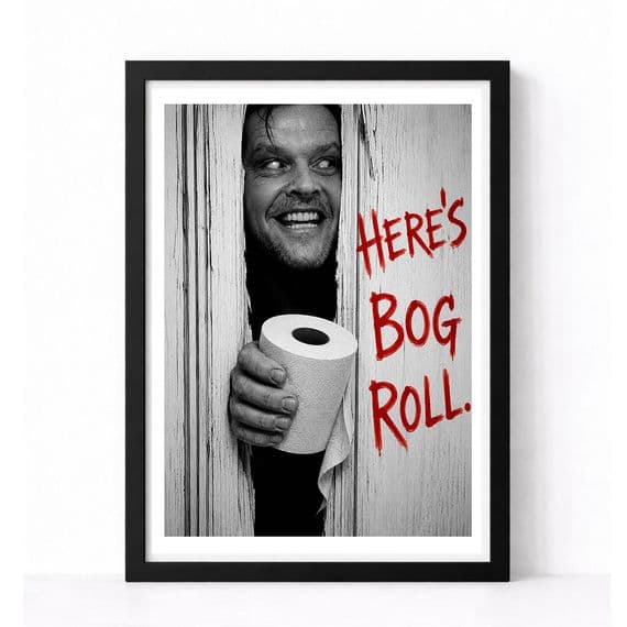 Bathroom Print | Here's Bog Roll!