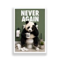 Bathroom Print | Never Again!