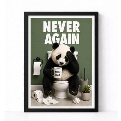 Bathroom Print | Never Again!
