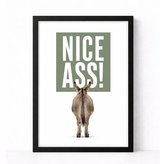 Bathroom Print | Nice Ass
