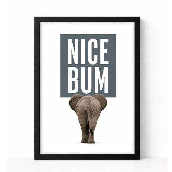 Bathroom Print | Nice bum