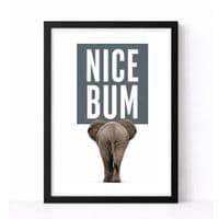 Bathroom Print | Nice Bum.