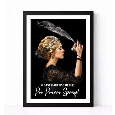 Bathroom Print | Poo Pourri Spray! | Black