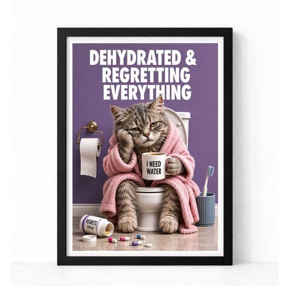 Bathroom Print | Regretting Everything!
