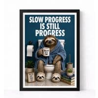 Bathroom Print | Slow Progress