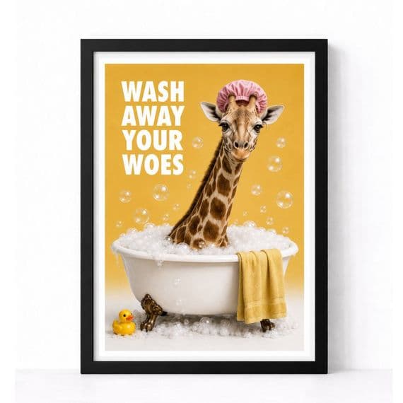 Bathroom Print | Wash  Away Your Woes!