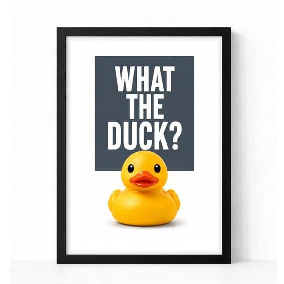 Bathroom Print | What The Duck?