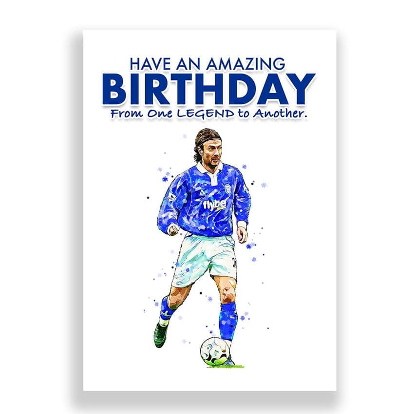 Birmingham City Birthday Card | Christope Dugarry