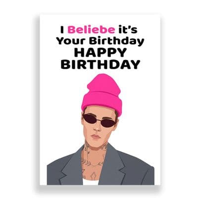 Birthday Card |  Justin Bieber
