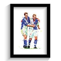 Blackburn Rovers | Alan Shearer | Chris Sutton Art Print