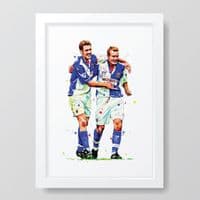 Blackburn Rovers | Alan Shearer | Chris Sutton Art Print