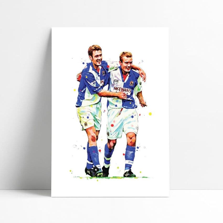 Blackburn Rovers | Alan Shearer | Chris Sutton Art Print