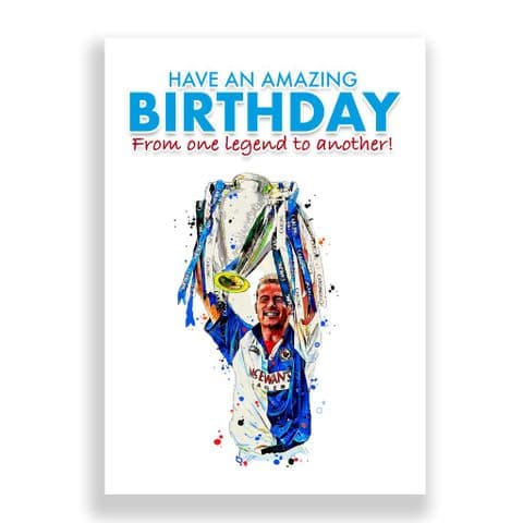 Blackburn Rovers Birthday Card | Alan Shearer