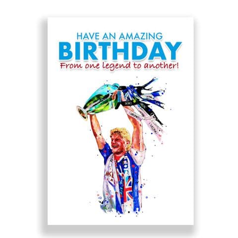 Blackburn Rovers Birthday Card | Colin Hendry