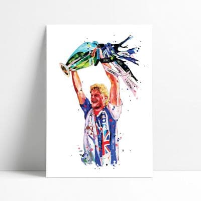 Blackburn Rovers | Colin Hendry Art Print