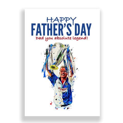 Blackburn Rovers l Father's Day Card | Alan Shearer
