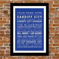 CARDIFF CITY PERSONALISED PRINT!