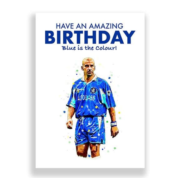 Chelsea Birthday  Card | Gianluca Vialli