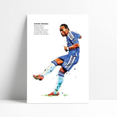 Chelsea | Didier Drogba Pen Art Print
