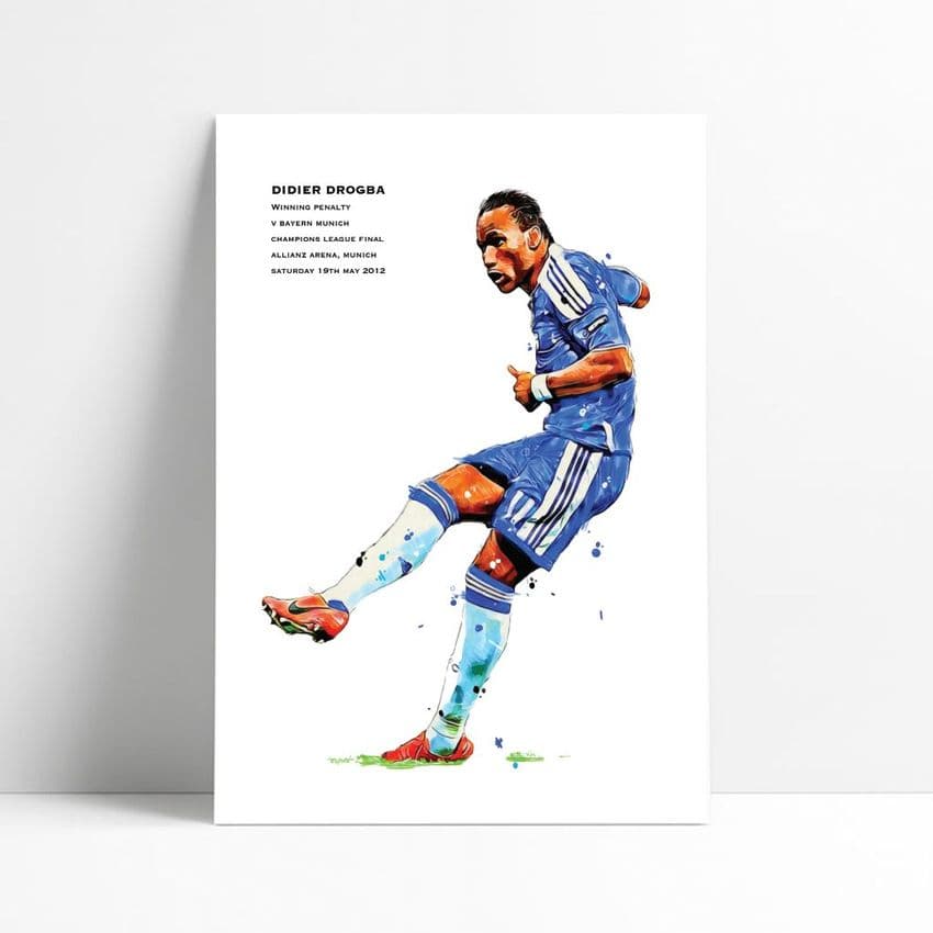 Chelsea | Didier Drogba Pen Art Print
