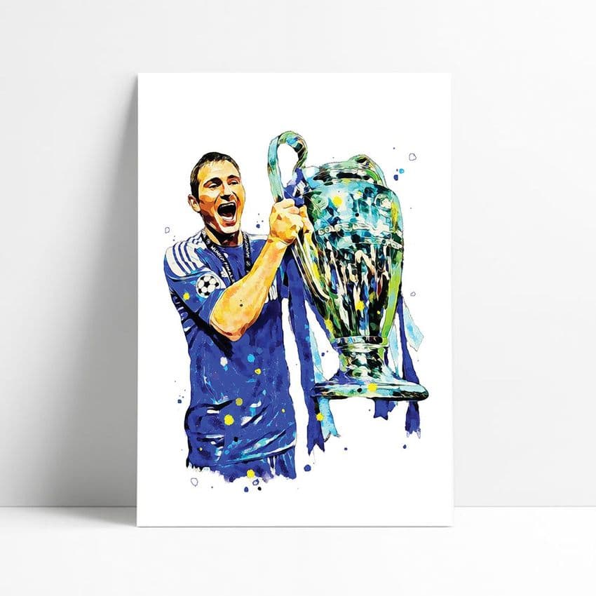 Chelsea | Frank Lampard Art Print | Champions League
