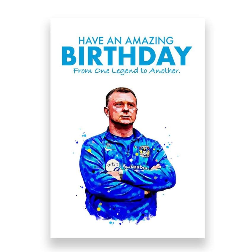 Coventry City Birthday Card | Mark Robins