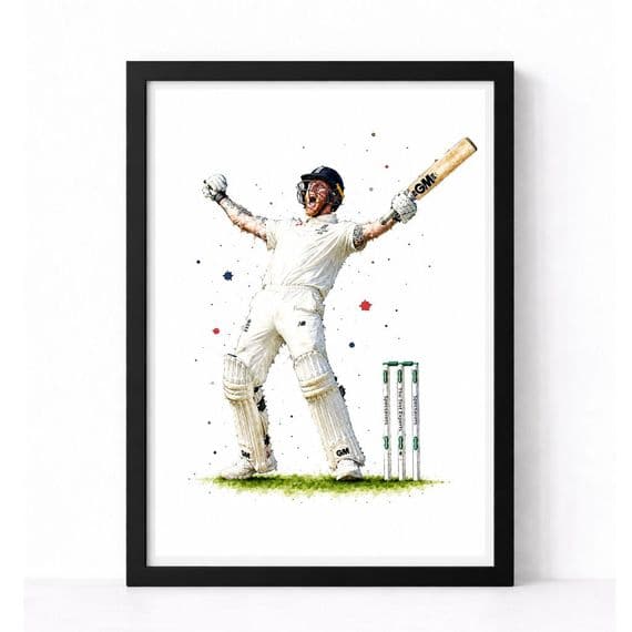 Cricket | Ben Stokes  Art Print.