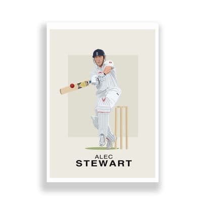 Cricket Print | Alec Stewart Illustration