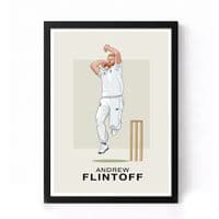 Cricket Print | Andrew 'Freddie' Flintoff  Illustration (1)