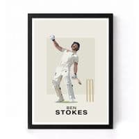 Cricket Print | Ben Stokes Illustration