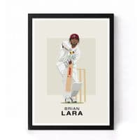 Cricket Print | Brian Lara Illustration