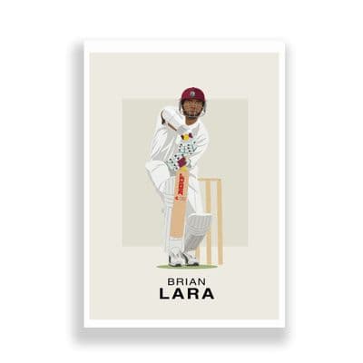 Cricket Print | Brian Lara Illustration