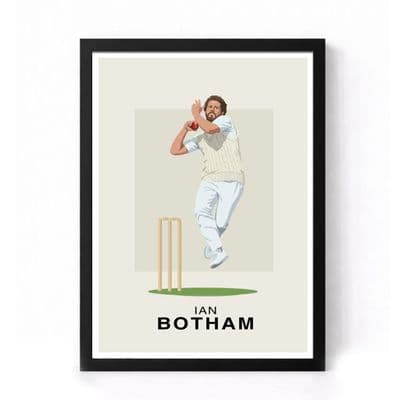 Cricket Print | Ian Botham Illustration