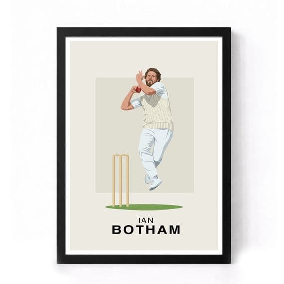 Cricket Print | Ian Botham Illustration
