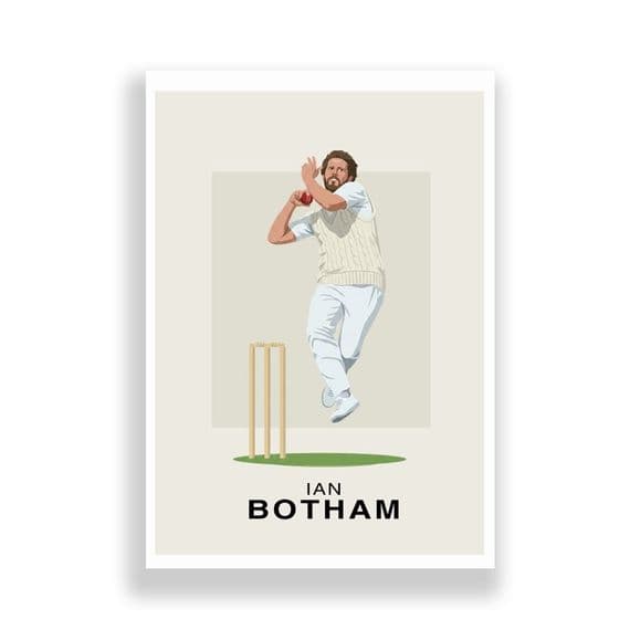 Cricket Print | Ian Botham Illustration