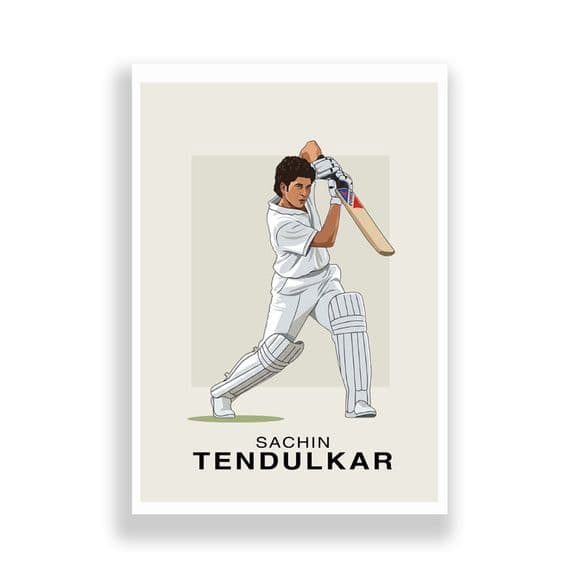 Cricket Print | Sachin Tendulkar Illustration (1)