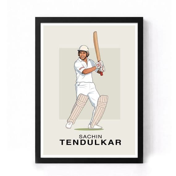 Cricket Print | Sachin Tendulkar Illustration (1)