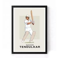 Cricket Print | Sachin Tendulkar Illustration