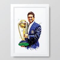 Cricket | Sachin Tendulkar Art Print