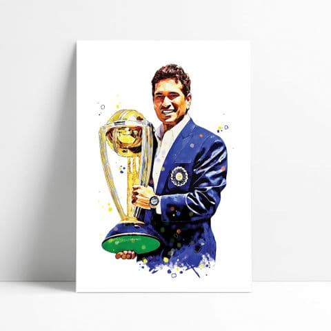 Cricket | Sachin Tendulkar Art Print