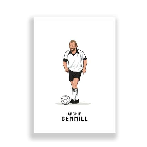 Derby County Print | Archie Gemmill