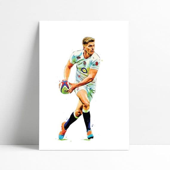 England |  Owen Farrel Art Print