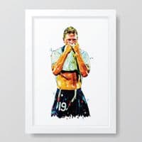 England | Paul Gascoigne | Gazza Art Print