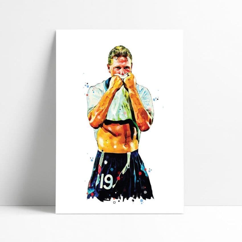 England | Paul Gascoigne | Gazza Art Print