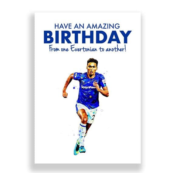 Everton Birthday Card | Dominic Calvert-Lewin