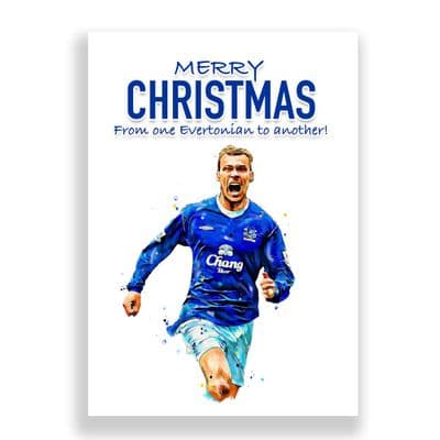 Everton Christmas Card | Duncan Ferguson