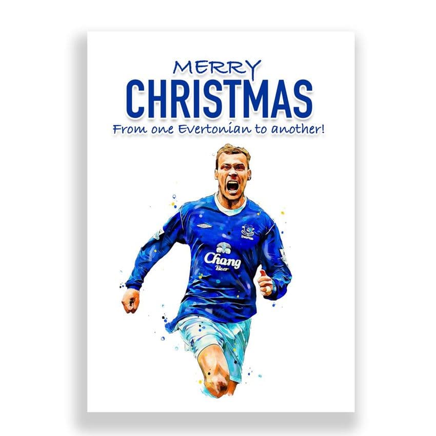 Everton Christmas Card | Duncan Ferguson