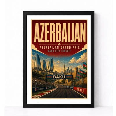 F1 Print | Azerbaijan  Grand Prix Travel Print