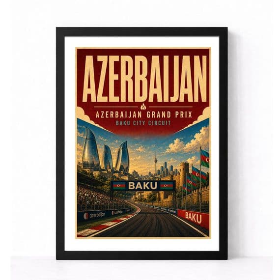 F1 Print | Azerbaijan  Grand Prix Travel Print